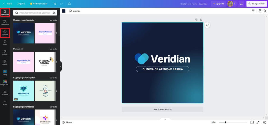 Como Colocar Sua Logomarca em um Post no Canva